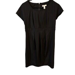 Womens Liz Lange Maternity Bodycon Dress Black Sz Xsmall Short Sleeve